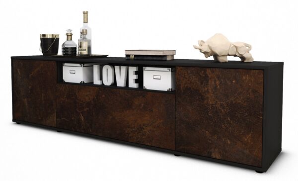 Lowboard Ariana, Rost (180x49x35cm)