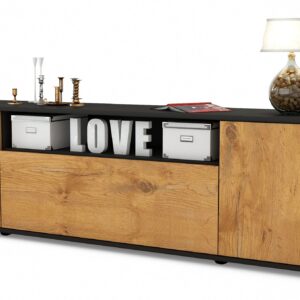Lowboard Ariana, Eiche (180x49x35cm)