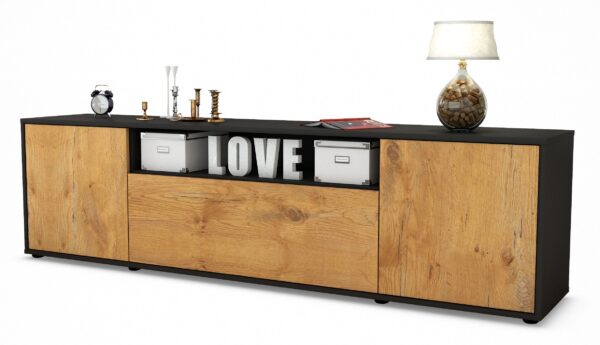 Lowboard Ariana, Eiche (180x49x35cm)