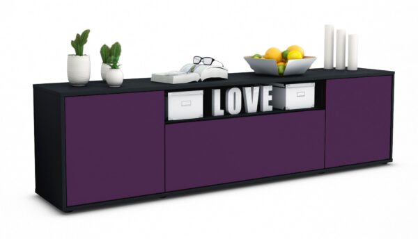 Lowboard Ariana, Lila (180x49x35cm)