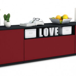 Lowboard Ariana, Bordeaux (180x49x35cm)