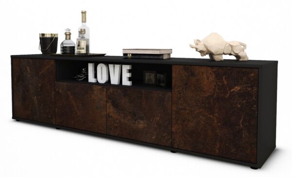 Lowboard Arianna, Rost (180x49x35cm)