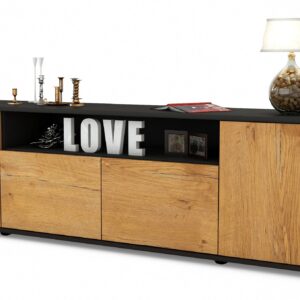 Lowboard Arianna, Eiche (180x49x35cm)