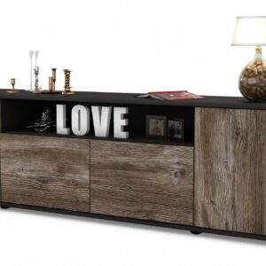 Lowboard Arianna, Treibholz (180x49x35cm)