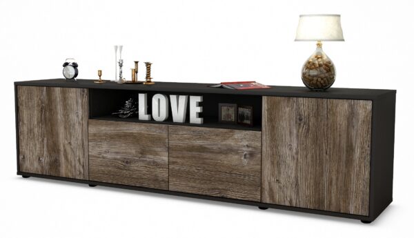 Lowboard Arianna, Treibholz (180x49x35cm)