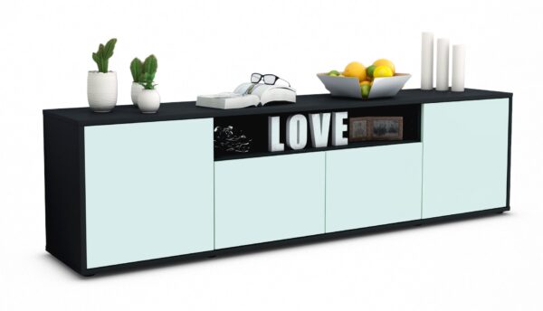 Lowboard Arianna, Mint (180x49x35cm)