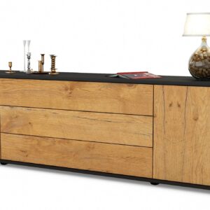 Lowboard Ariella, Eiche (180x49x35cm)