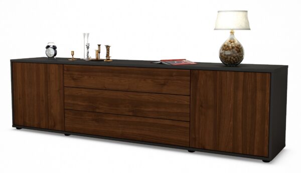 Lowboard Ariella, Walnuss (180x49x35cm)