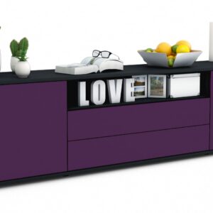 Lowboard Armanda, Lila (180x49x35cm)