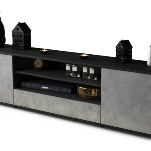 Lowboard Armida, Beton (180x49x35cm)