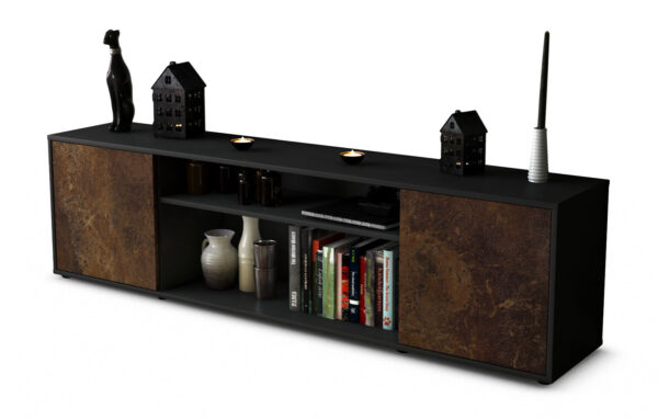 Lowboard Asia, Rost (180x49x35cm)