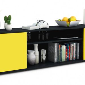 Lowboard Asia, Gelb (180x49x35cm)