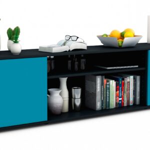 Lowboard Asia, Türkis (180x49x35cm)