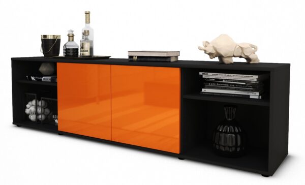 Lowboard Asimo, Orange (180x49x35cm)