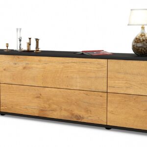 Lowboard Assunta, Eiche (180x49x35cm)