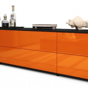 Lowboard Assunta, Orange (180x49x35cm)