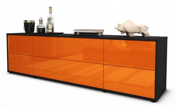 Lowboard Assunta, Orange (180x49x35cm)