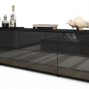 Lowboard Assunta, Grau (180x49x35cm)