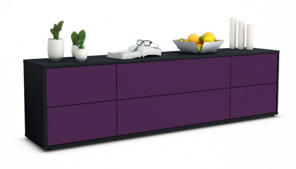Lowboard Assunta, Lila (180x49x35cm)