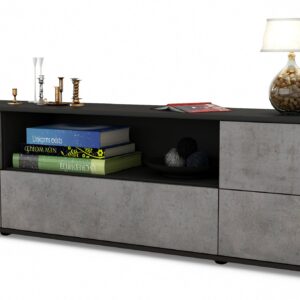 Lowboard Atlanta, Beton (180x49x35cm)