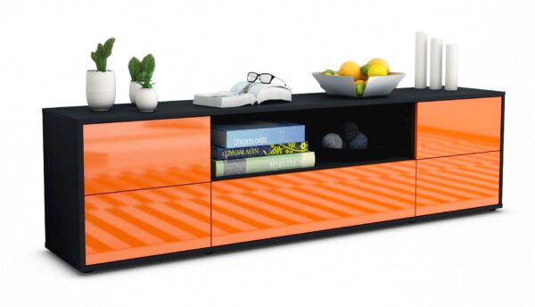 Lowboard Atlanta, Orange (180x49x35cm)