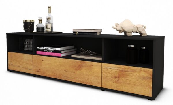 Lowboard Aurelia, Eiche (180x49x35cm)