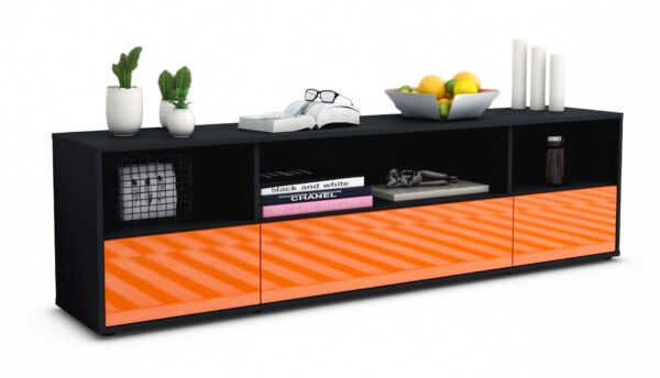Lowboard Aurelia, Orange (180x49x35cm)