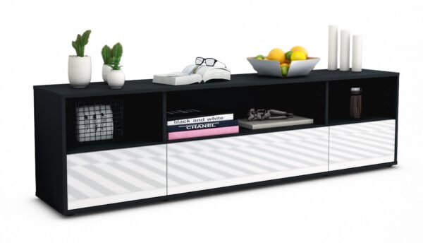 Lowboard Aurelia, Weiß (180x49x35cm)