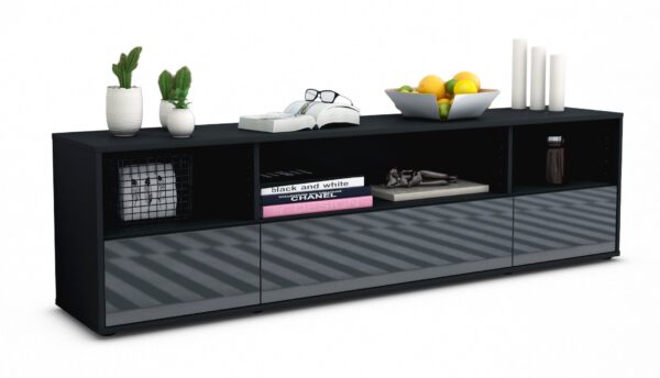 Lowboard Aurelia, Grau (180x49x35cm)