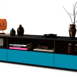 Lowboard Aurelia, Türkis (180x49x35cm)