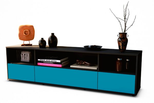 Lowboard Aurelia, Türkis (180x49x35cm)