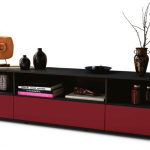 Lowboard Aurelia, Bordeaux (180x49x35cm)