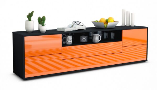Lowboard Aurora, Orange (180x49x35cm)