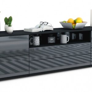 Lowboard Aurora, Grau (180x49x35cm)