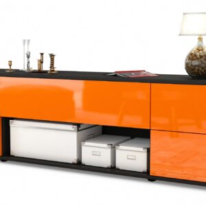 Lowboard Babetta, Orange (180x49x35cm)