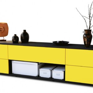 Lowboard Babetta, Gelb (180x49x35cm)