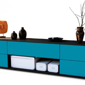 Lowboard Babetta, Türkis (180x49x35cm)