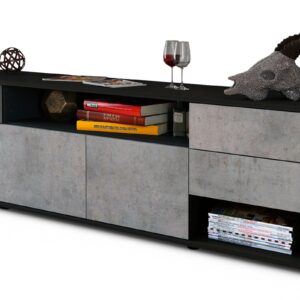 Lowboard Barbara, Beton (180x49x35cm)