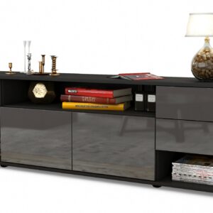 Lowboard Barbara, Grau (180x49x35cm)