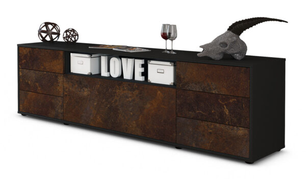 Lowboard Beatrice, Rost (180x49x35cm)