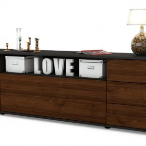 Lowboard Beatrice, Walnuss (180x49x35cm)
