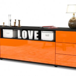 Lowboard Beatrice, Orange (180x49x35cm)