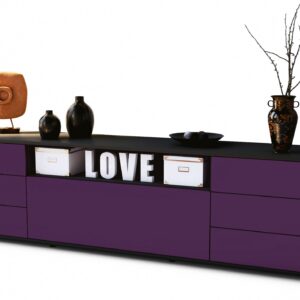 Lowboard Beatrice, Lila (180x49x35cm)