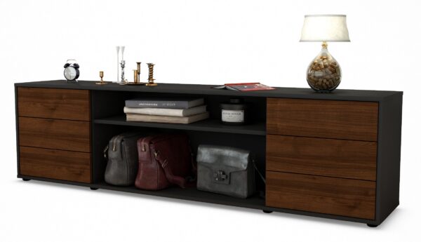 Lowboard Belinda, Walnuss (180x49x35cm)