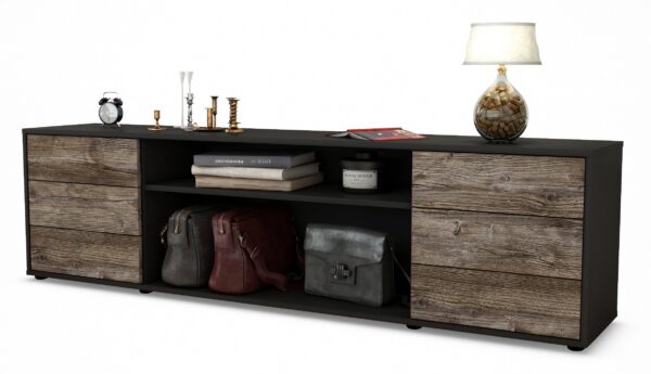 Lowboard Belinda, Treibholz (180x49x35cm)
