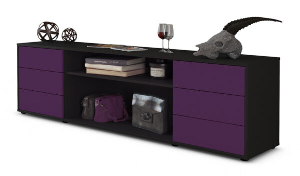 Lowboard Belinda, Lila (180x49x35cm)