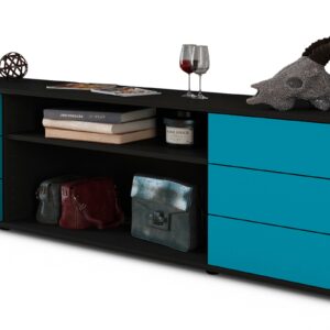 Lowboard Belinda, Türkis (180x49x35cm)