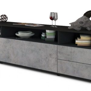 Lowboard Bella, Beton (180x49x35cm)