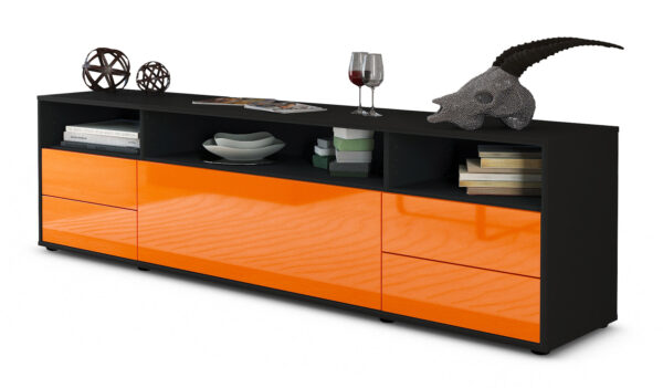 Lowboard Bella, Orange (180x49x35cm)