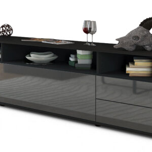 Lowboard Bella, Grau (180x49x35cm)